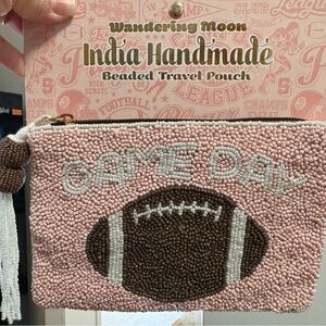 Wandering Moon Beaded “Game Day”Travel Pouch